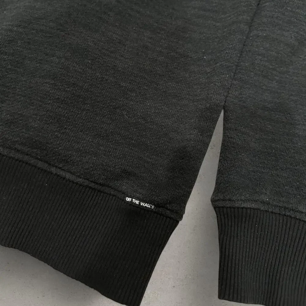 Vans Men's Shawl Collar Cardigan Sweater Heathered Charcoal Black size L